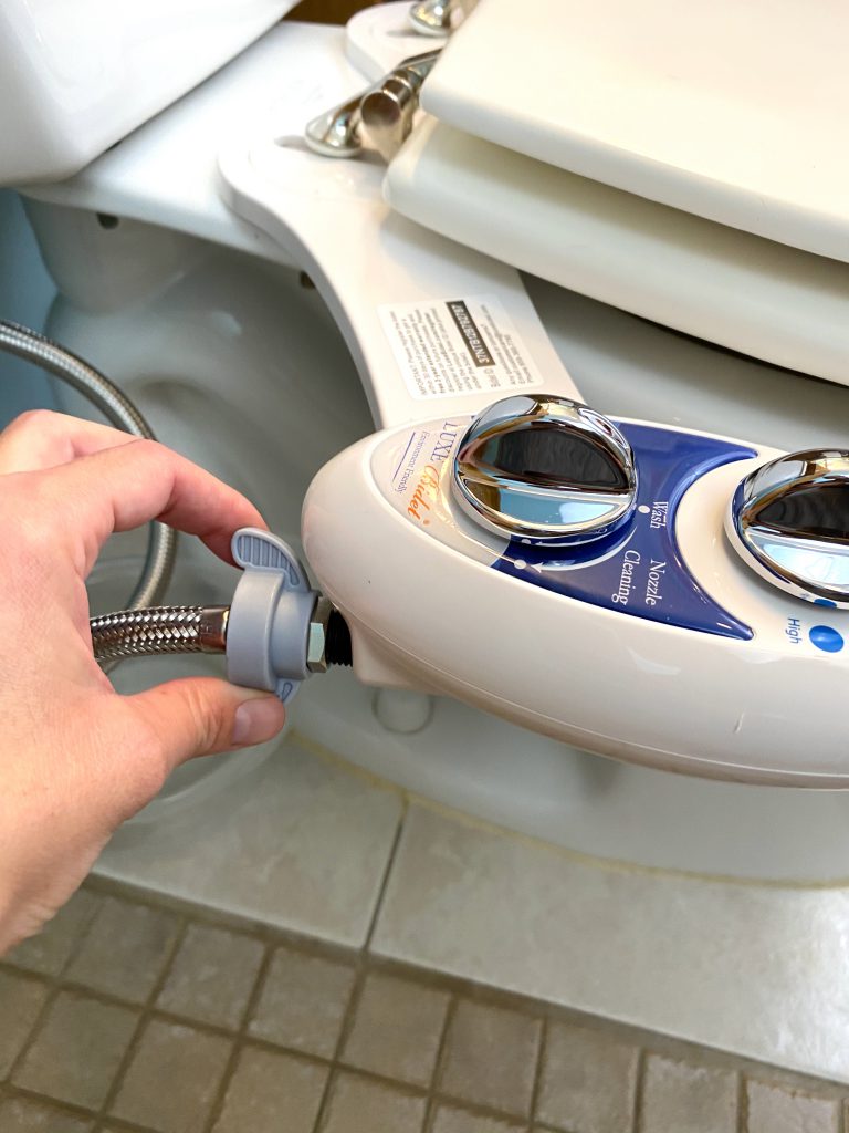 Install Luxe Bidet Neo 120 connect water line to bidet