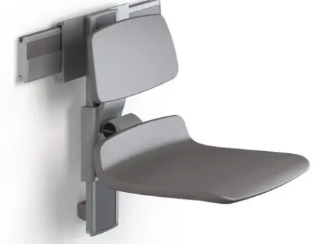 Height adjustable mounted shower seat